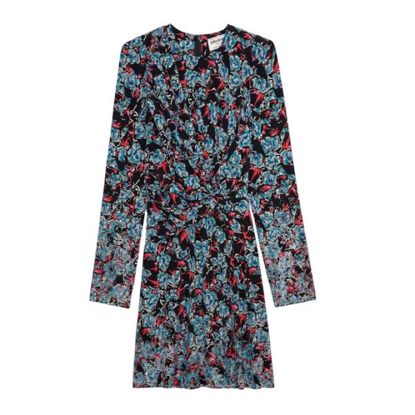 Robe Radar Thunder Strass Soie Noir – Taille S – Femme – Zadig & Voltaire