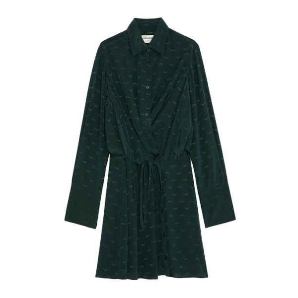 Robe Runelle Wings Soie Jacquard Peaks – Taille XS – Femme – Zadig & Voltaire
