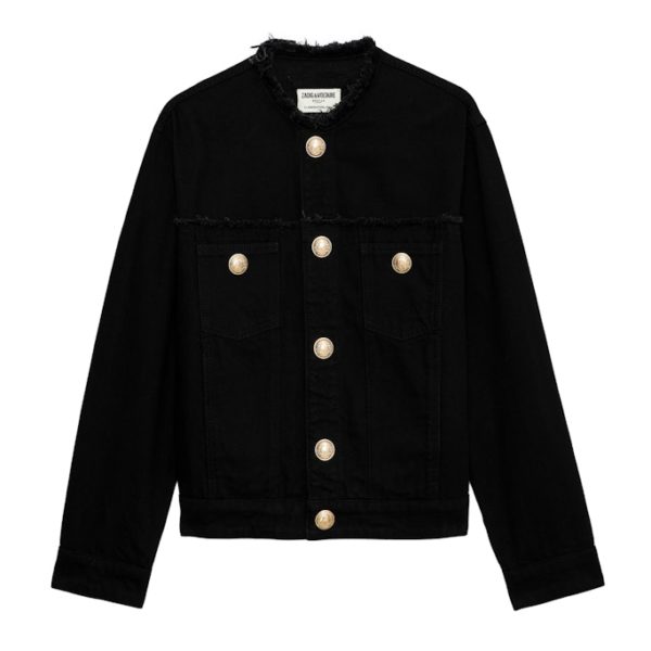Veste Kaely Denim Noir – Taille XS – Femme – Zadig & Voltaire