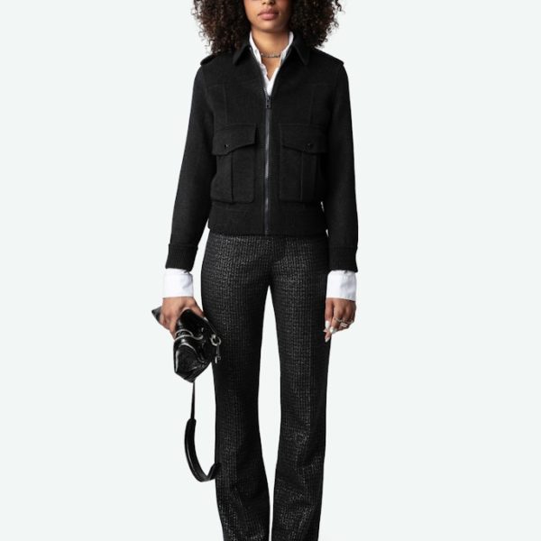 Blouson Luka Anthracite – Taille XS – Femme – Zadig & Voltaire