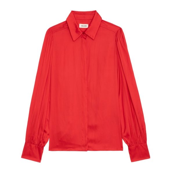 Blouse Trenta Satin Cerise - Taille XS - Femme - Zadig & Voltaire