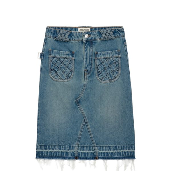 Jupe Jingle Denim Light Blue – Taille 36 – Femme – Zadig & Voltaire