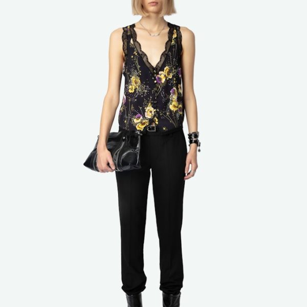 Top Em Noir – Taille S – Femme – Zadig & Voltaire