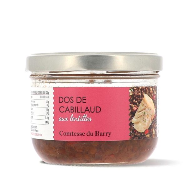 Dos de Cabillaud aux lentilles-Comtesse du Barry