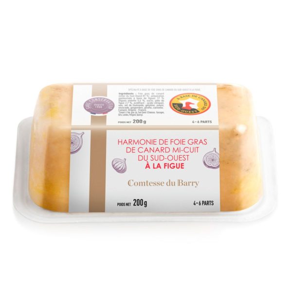 Foie gras de canard mi-cuit à la figue 200g-Comtesse du Barry