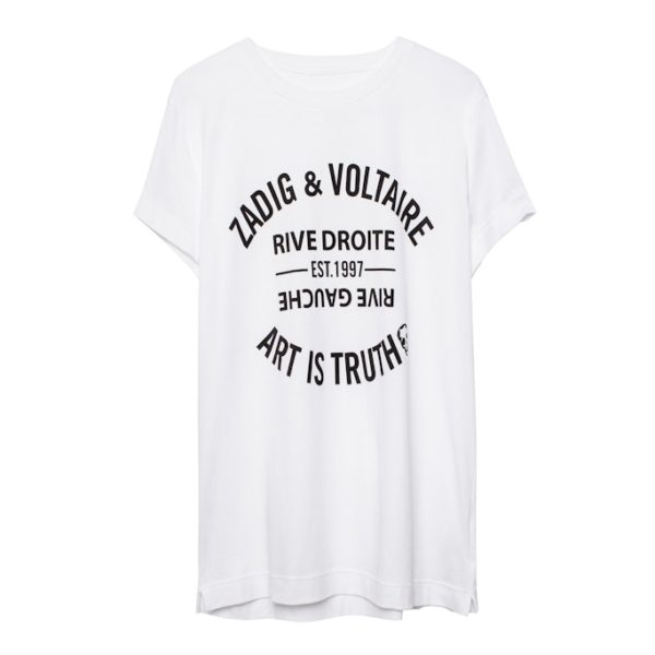 T-shirt Walk Blason White – Taille S – Femme – Zadig & Voltaire