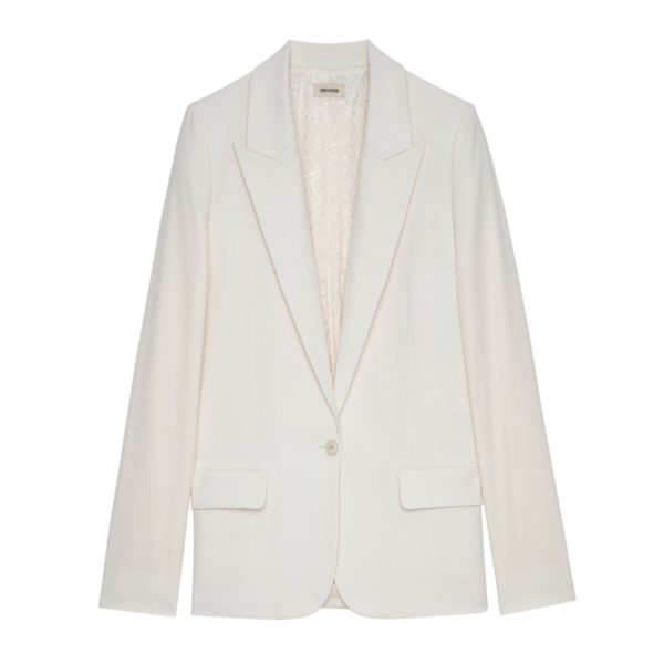 Blazer Voyage Craie – Taille 34 – Femme – Zadig & Voltaire
