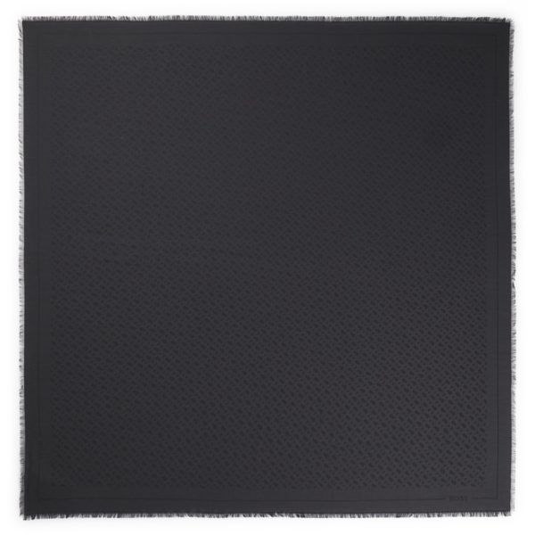 Foulard en modal et laine avec monogramme jacquard – Hugo Boss