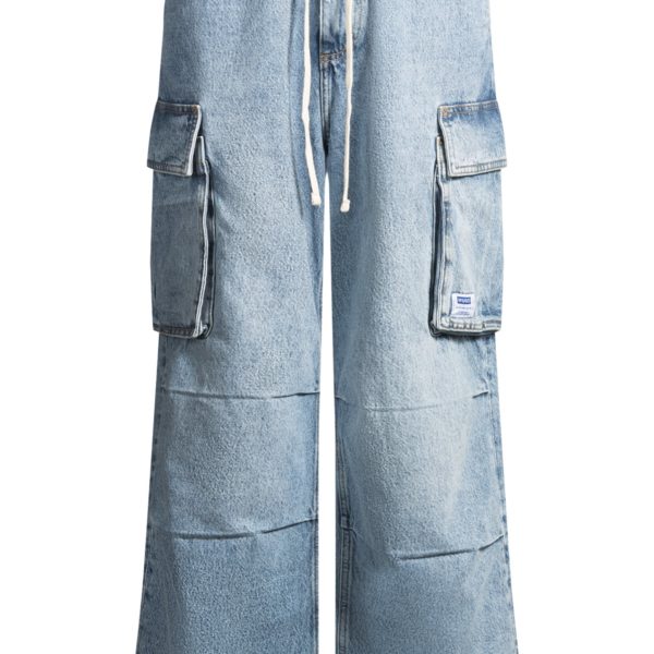 Jean ample en denim bleu stone-washed – Hugo Boss