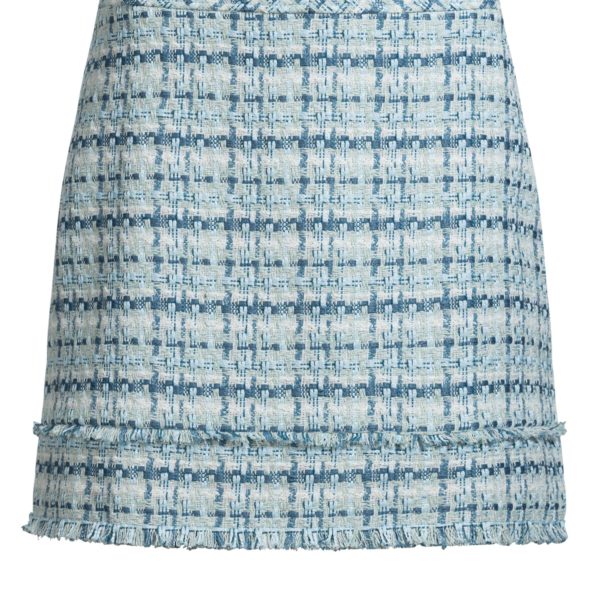 Jupe courte Slim en tweed à franges – Hugo Boss
