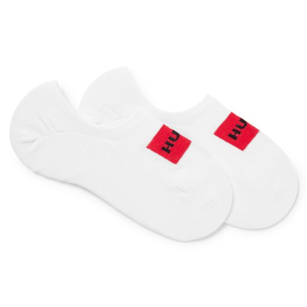 Lot de deux paires de chaussettes invisibles en coton mélangé – Hugo Boss