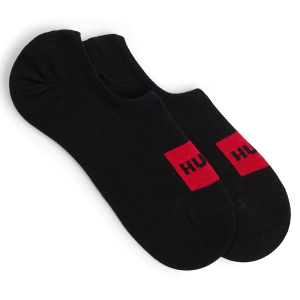 Lot de deux paires de chaussettes invisibles en coton mélangé – Hugo Boss