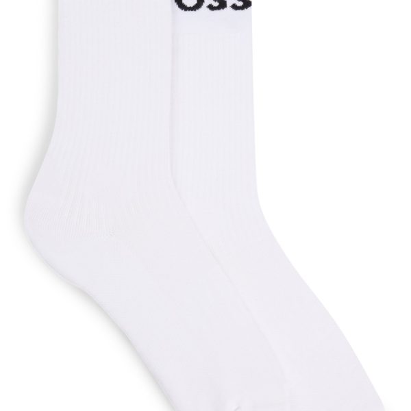 Lot de deux paires de chaussettes mi-mollet en maille stretch – Hugo Boss