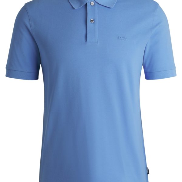 Polo Pallas en piqué de coton avec détails logotés – Hugo Boss