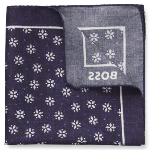 Pochette de costume logotée avec bordure imprimée – Hugo Boss