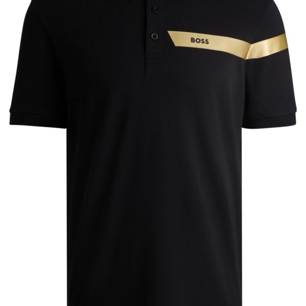 Polo Paddy actif en piqué de coton mélangé – Hugo Boss
