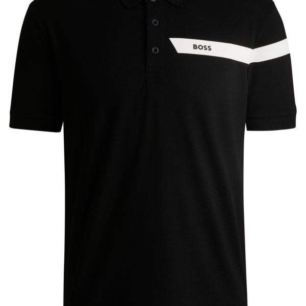 Polo Paddy actif en piqué de coton mélangé – Hugo Boss