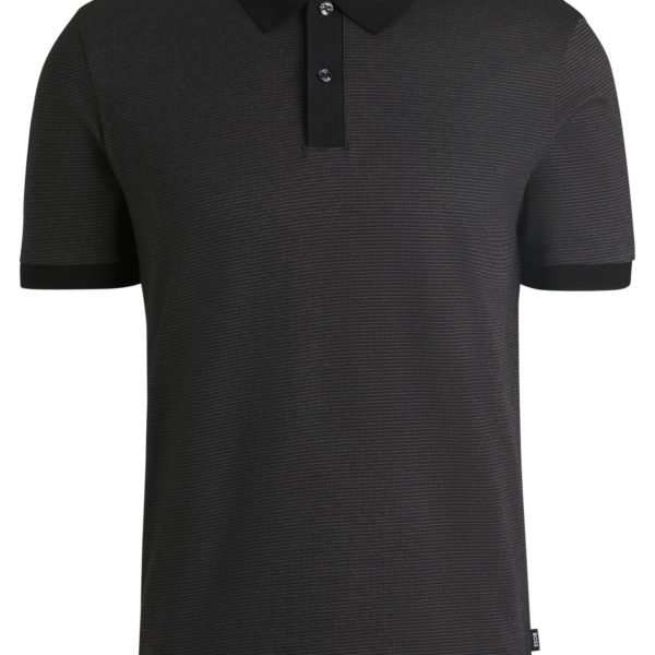 Polo en coton mercerisé à micro motif – Hugo Boss