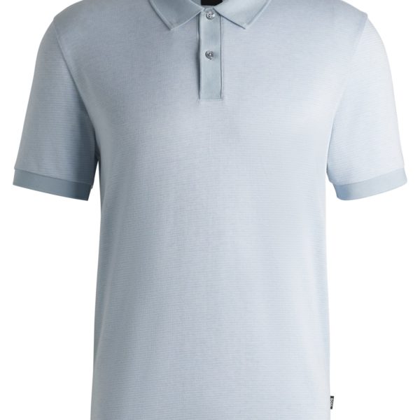 Polo en coton mercerisé à micro motif – Hugo Boss