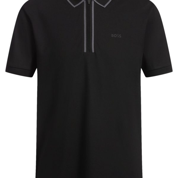 Polo en coton stretch à rayures contrastantes – Hugo Boss