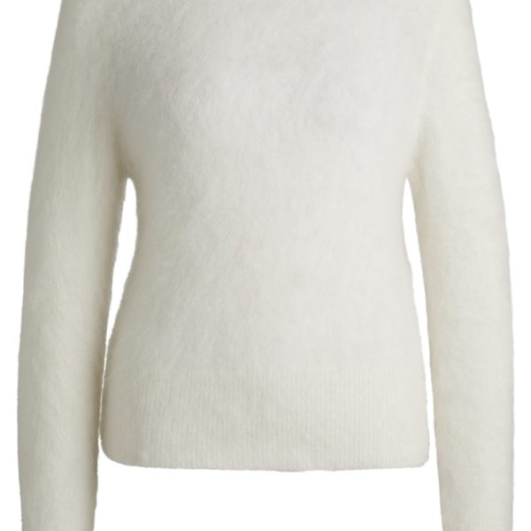 Pull à col rond en doux alpaga mélangé – Hugo Boss