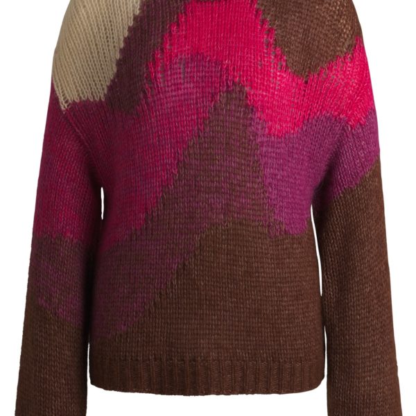 Pull en maille à motif d’inspiration paysage – Hugo Boss