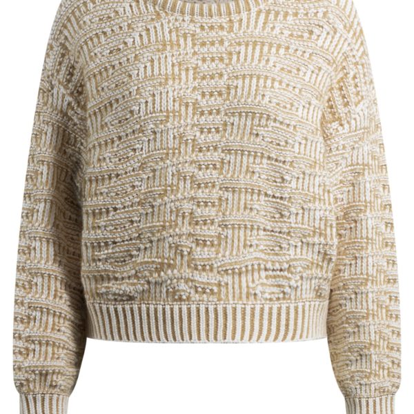 Pull en maille de coton mélangé à la structure 3D – Hugo Boss