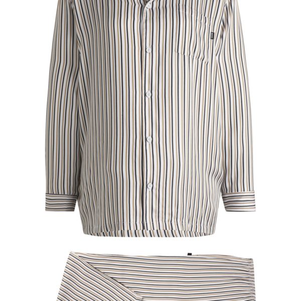 Pyjama à rayures en satin de modal mat – Hugo Boss