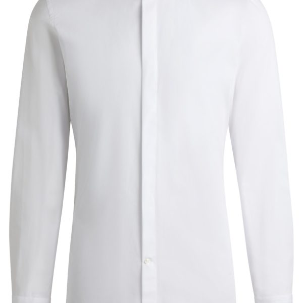 Chemise de Smoking Slim en popeline de coton facile à repasser – Hugo Boss