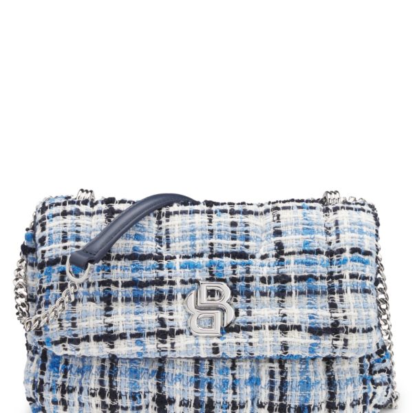 Sac à bandoulière en tweed multicolore avec monogramme Double B – Hugo Boss