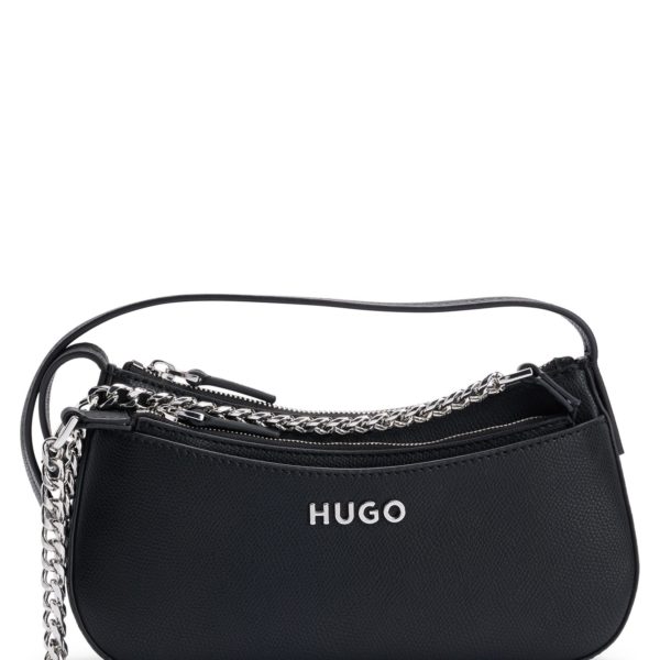 Sac porté croisé en similicuir avec pochette amovible et logo – Hugo Boss
