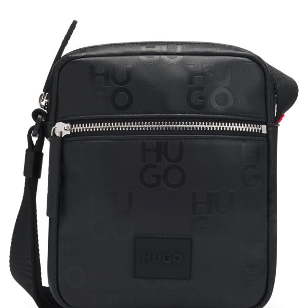 Sac reporter en similicuir à logo revisité – Hugo Boss