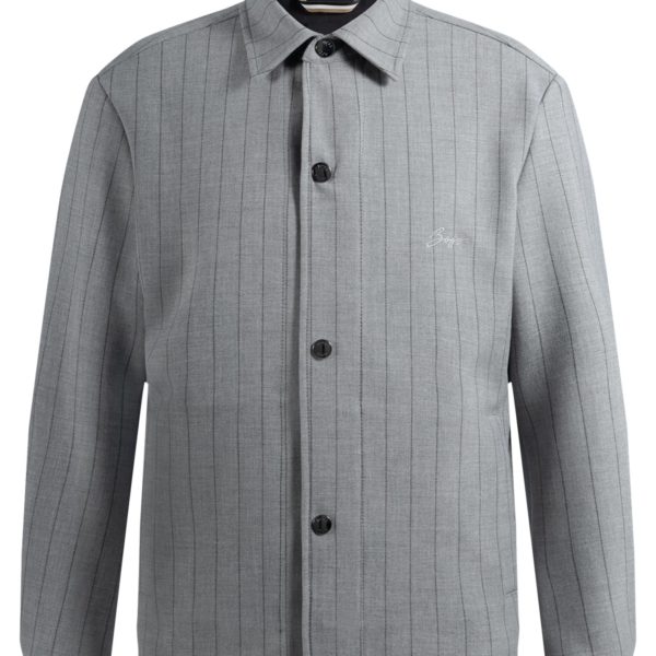 Surchemise Relaxed à rayures et logo manuscrit – Hugo Boss
