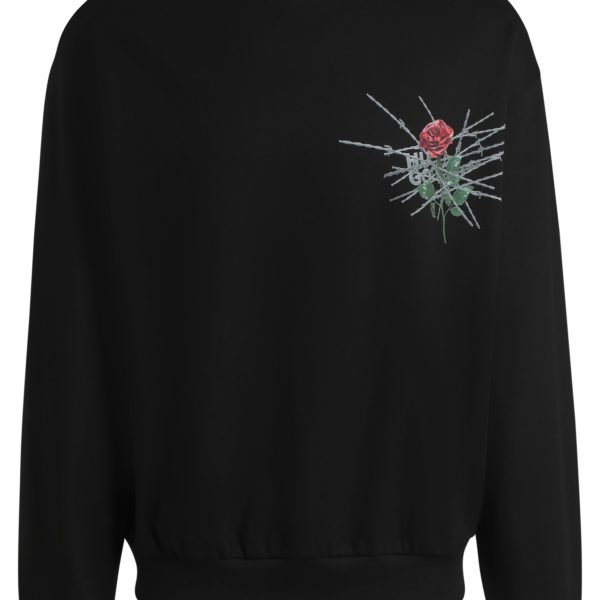 Sweat Relaxed en molleton de coton avec imprimés de la saison – Hugo Boss
