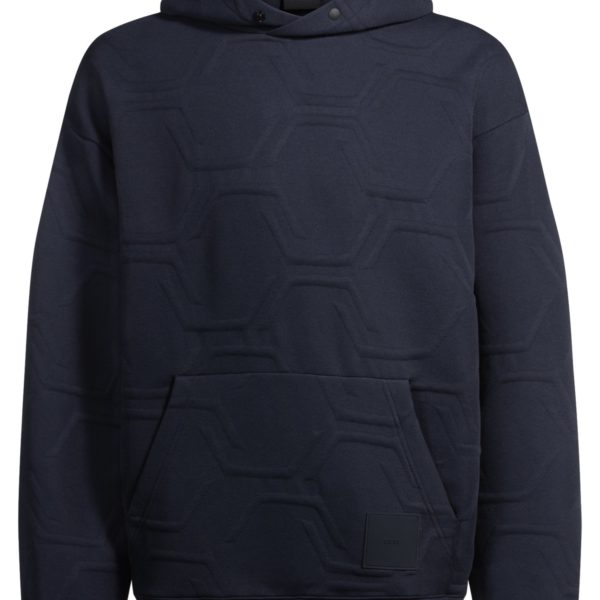 Sweat à capuche décontracté à matelassage hexagonal – Hugo Boss
