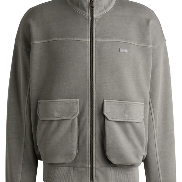 Sweat en molleton de coton avec coutures surpiquées – Hugo Boss
