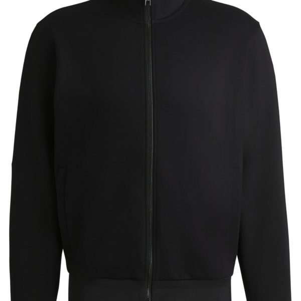 Sweat zippé Regular en coton stretch – Hugo Boss