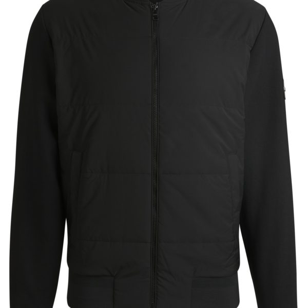 Sweat zippé en coton mélangé avec devant matelassé – Hugo Boss