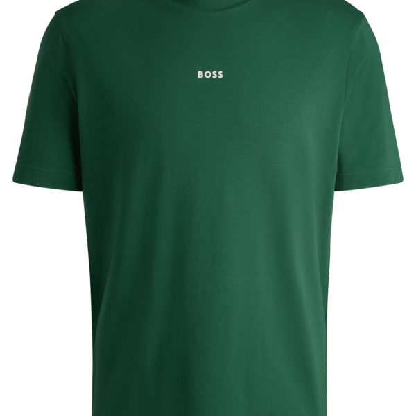 T-shirt Relaxed en coton stretch à logo imprimé – Hugo Boss
