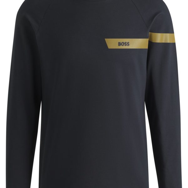 T-shirt en coton stretch avec logo – Hugo Boss