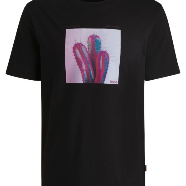 T-shirt en jersey de coton à motif d’inspiration road trip – Hugo Boss