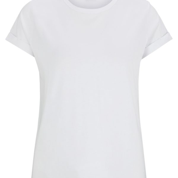 T-shirt en jersey de coton avec bas de manche retroussés – Hugo Boss