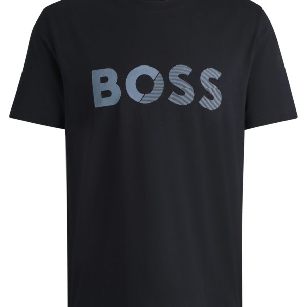 T-shirt en jersey de coton avec grand logo – Hugo Boss
