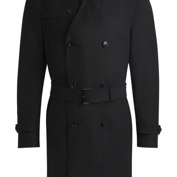 Trench Slim à fermeture croisée – Hugo Boss
