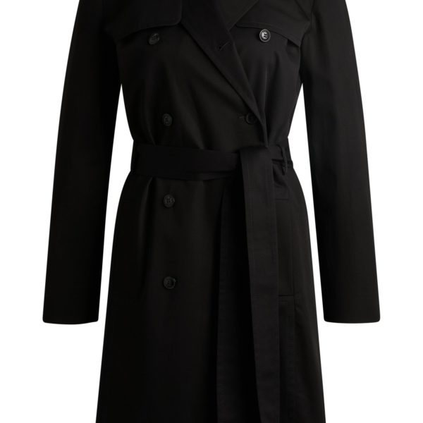 Trench croisé Regular en coton – Hugo Boss