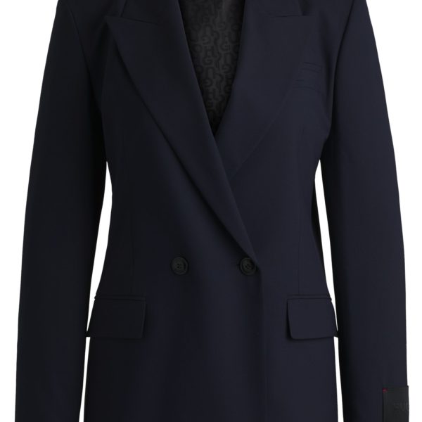 Veste croisée regular en tissu stretch – Hugo Boss