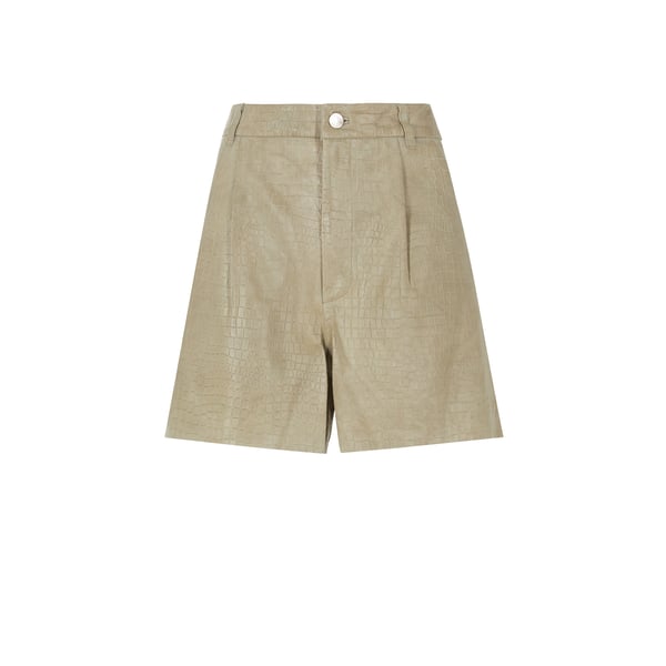 Short Petrali en cuir embossé crocodile – Gestuz
