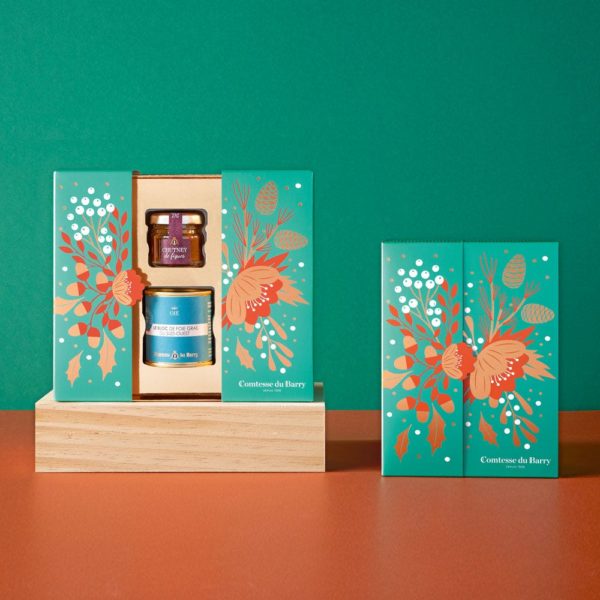 Coffret bloc de foie gras d’oie et chutney figue-Comtesse du Barry