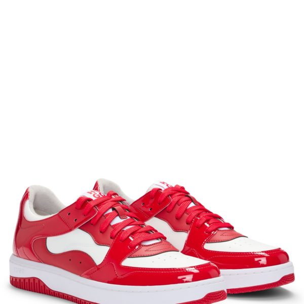 Baskets en similicuir verni – Hugo Boss