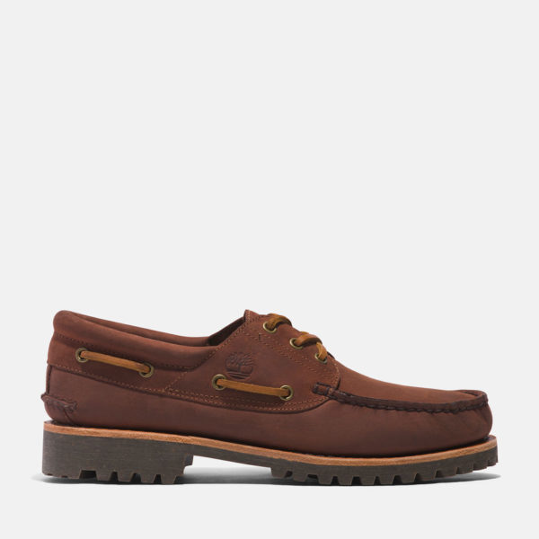Chaussure Bateau Authentique Cousue Main Timberland Pour Homme En Marron Marron